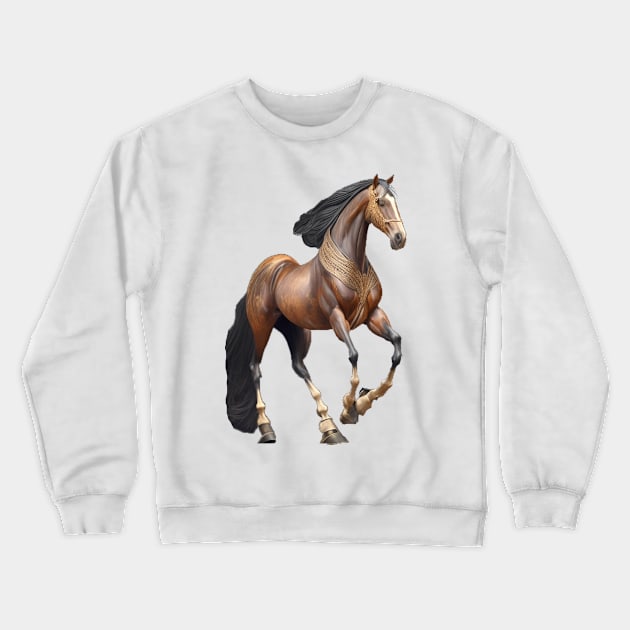 Horse Crewneck Sweatshirt by Moulezitouna